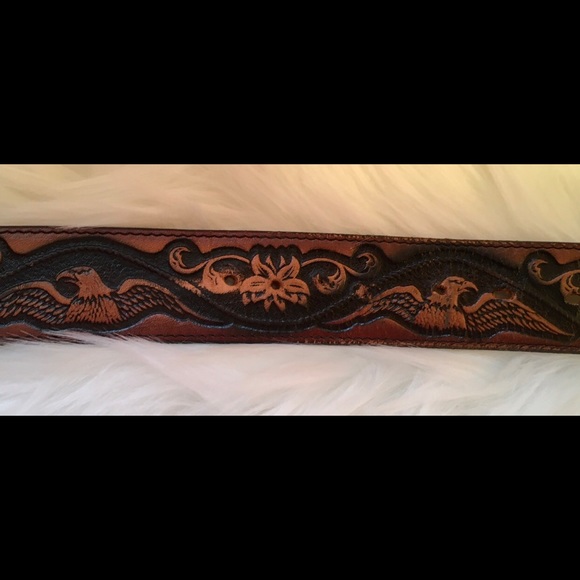 AMERICAN EAGLE TOP GRAIN COWHIDE BELT 46 - Picture 3 of 8