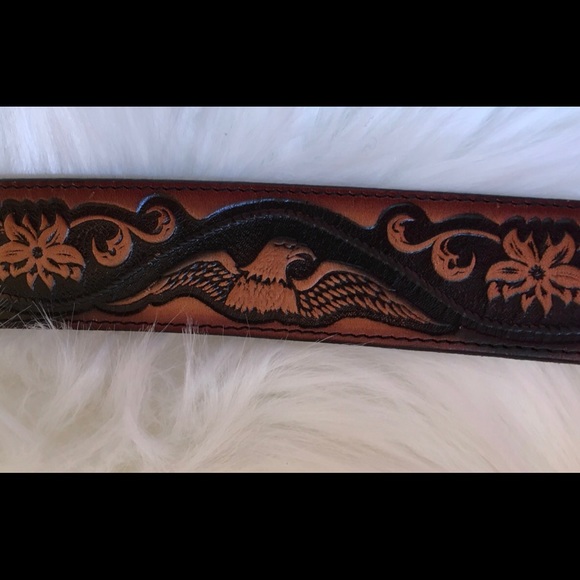 AMERICAN EAGLE TOP GRAIN COWHIDE BELT 46 - Picture 5 of 8