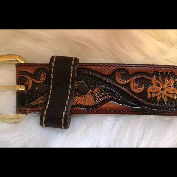 AMERICAN EAGLE TOP GRAIN COWHIDE BELT 46 - Picture 6 of 8