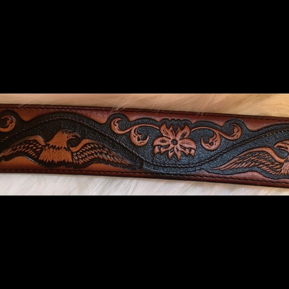 AMERICAN EAGLE TOP GRAIN COWHIDE BELT 46 - Picture 7 of 8