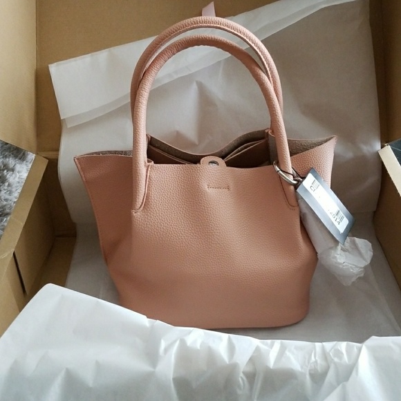 Zara Pink City Tote with Tassel Keyring - Picture 5 of 7