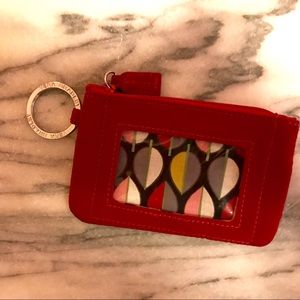 Red Vera Bradley Keychain Coin Purse