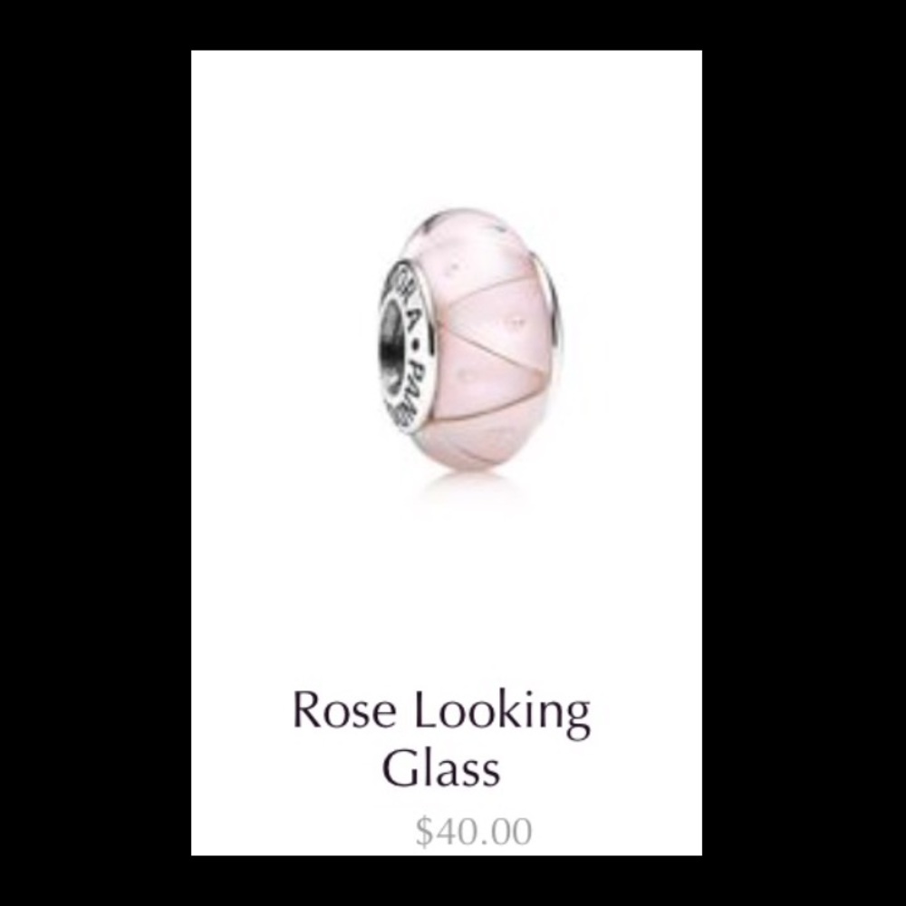 🌹Rose Looking Glass Charm!