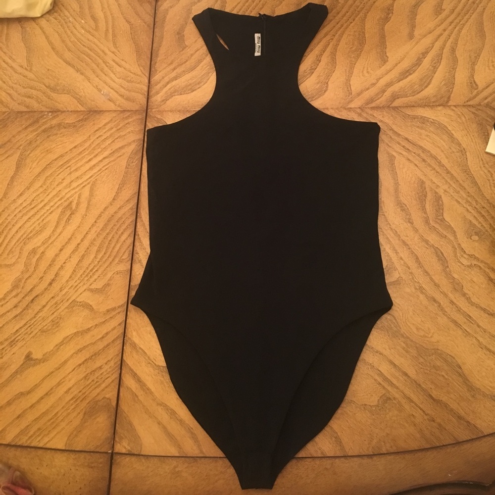 Miu Miu racerback bodysuit