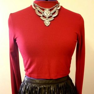 Red Crop Top