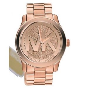 MK rose gold watch