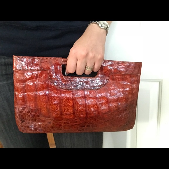 Crocodile and Python Clutch - Picture 3 of 4
