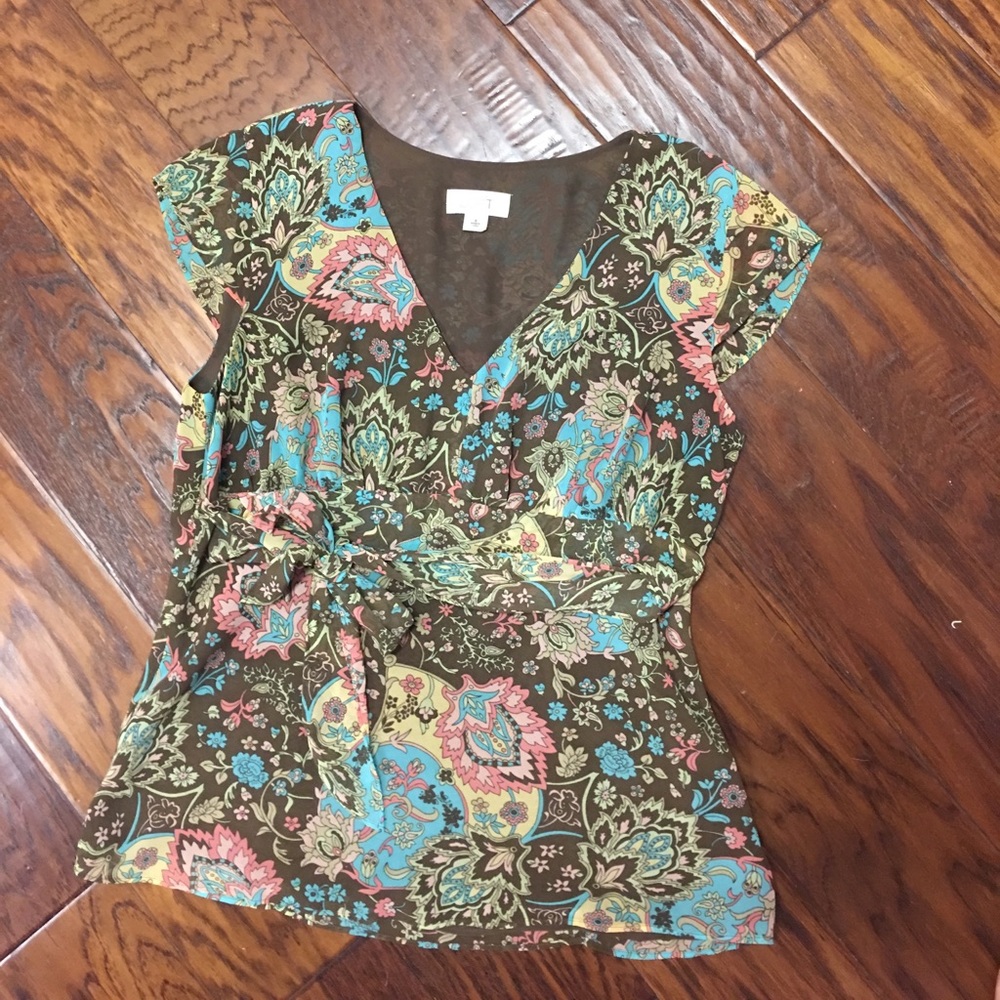 Paisley Pattern Ann Taylor Blouse
