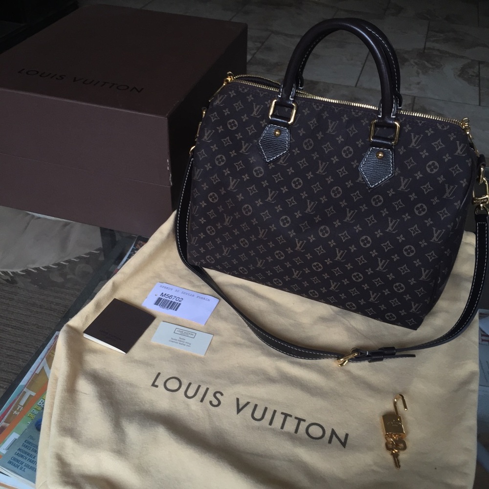 Louis Vuitton Speedy 30 (idylle print, fusain)