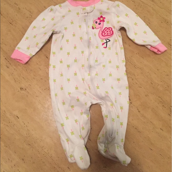 Bundle of 3 cute infant footies - Picture 3 of 7