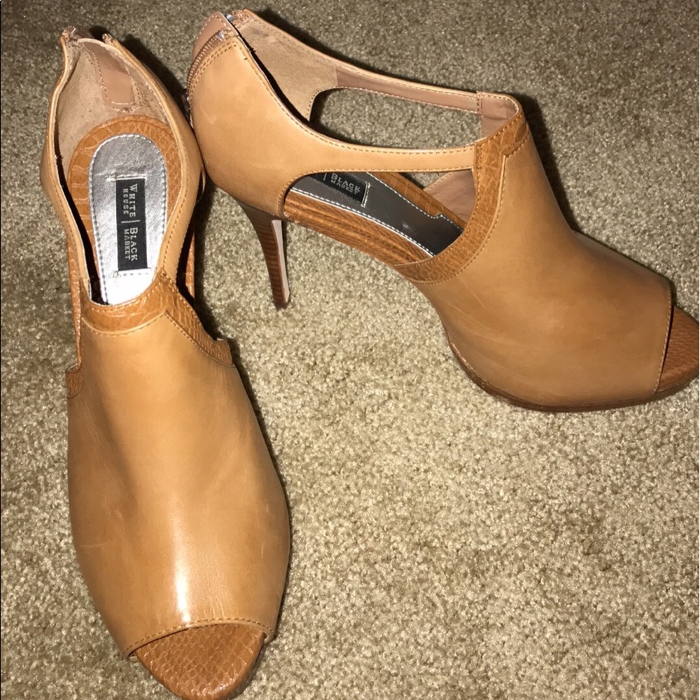 WHBM brown heels