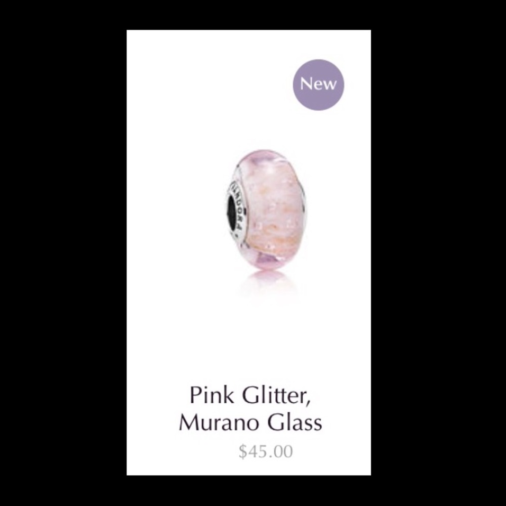 ☄Pink Glitter, bubble Charm