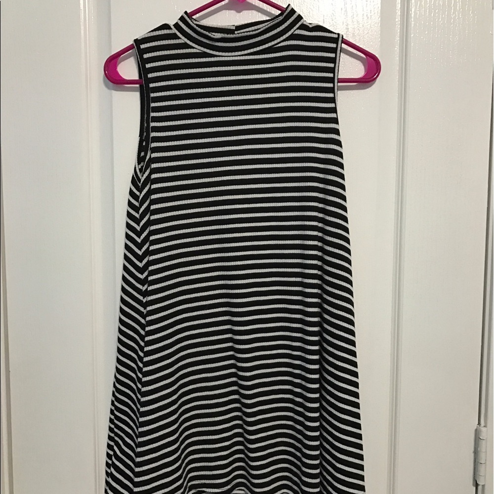 Mock Neck Mini Dress