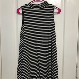 Mock Neck Mini Dress
