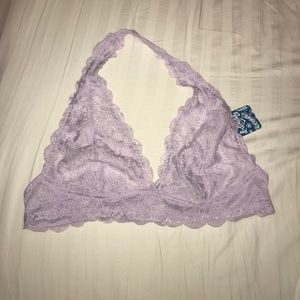 Free People Lilac Halter Bralette