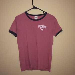 PINK ringer tee