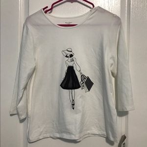 White Graphic Tee