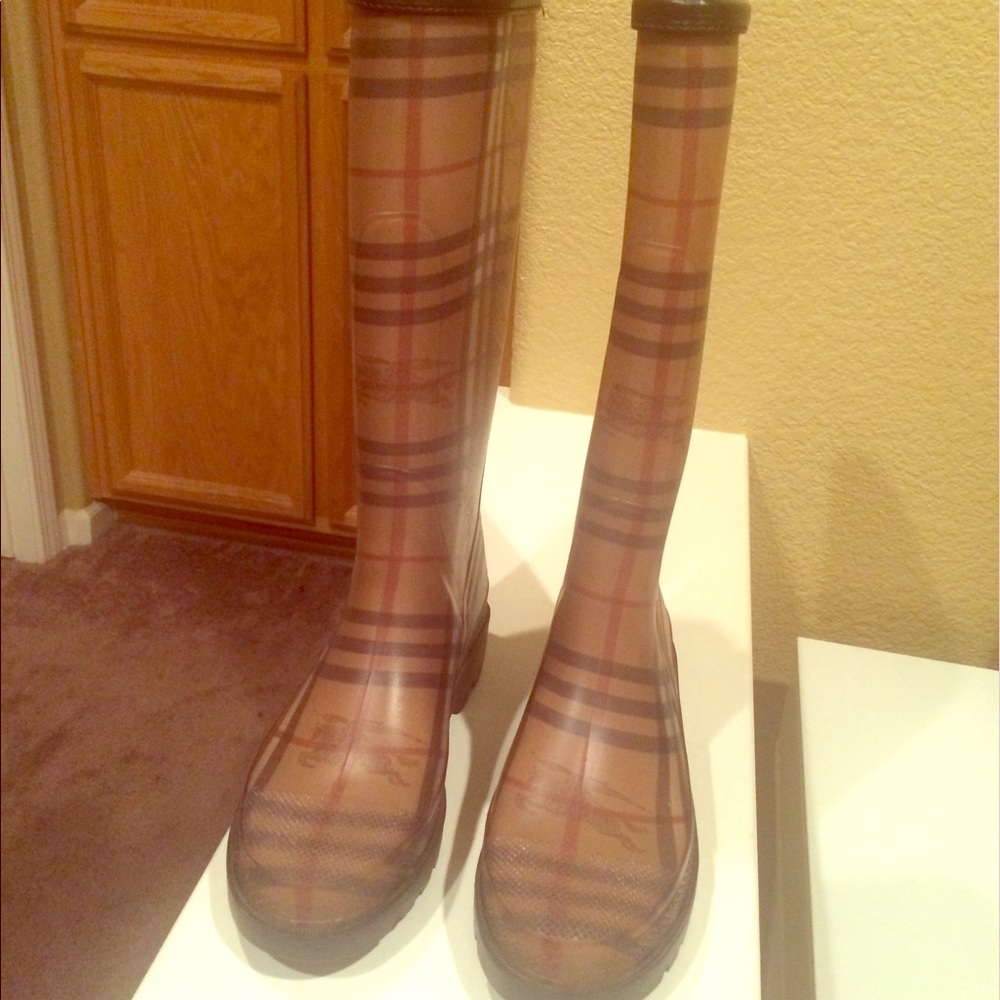 Burberry London Wellington Rain Boots.