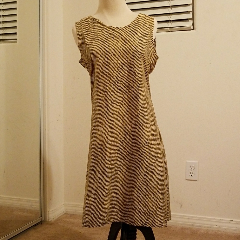 Batik business casual dress