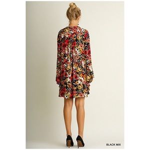Umgee Floral Long Sleeve Sweater