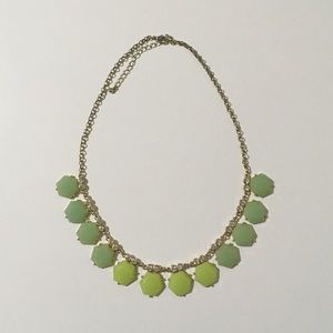 Francesca's green hexagon necklace