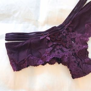 NWT! Purple Lace Victoria's Secret Panties; Small