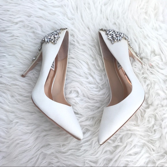 BADGLEY MISCHKA AUTHENTIC JEWELED PUMPS SZ 6.5 new - Picture 7 of 7