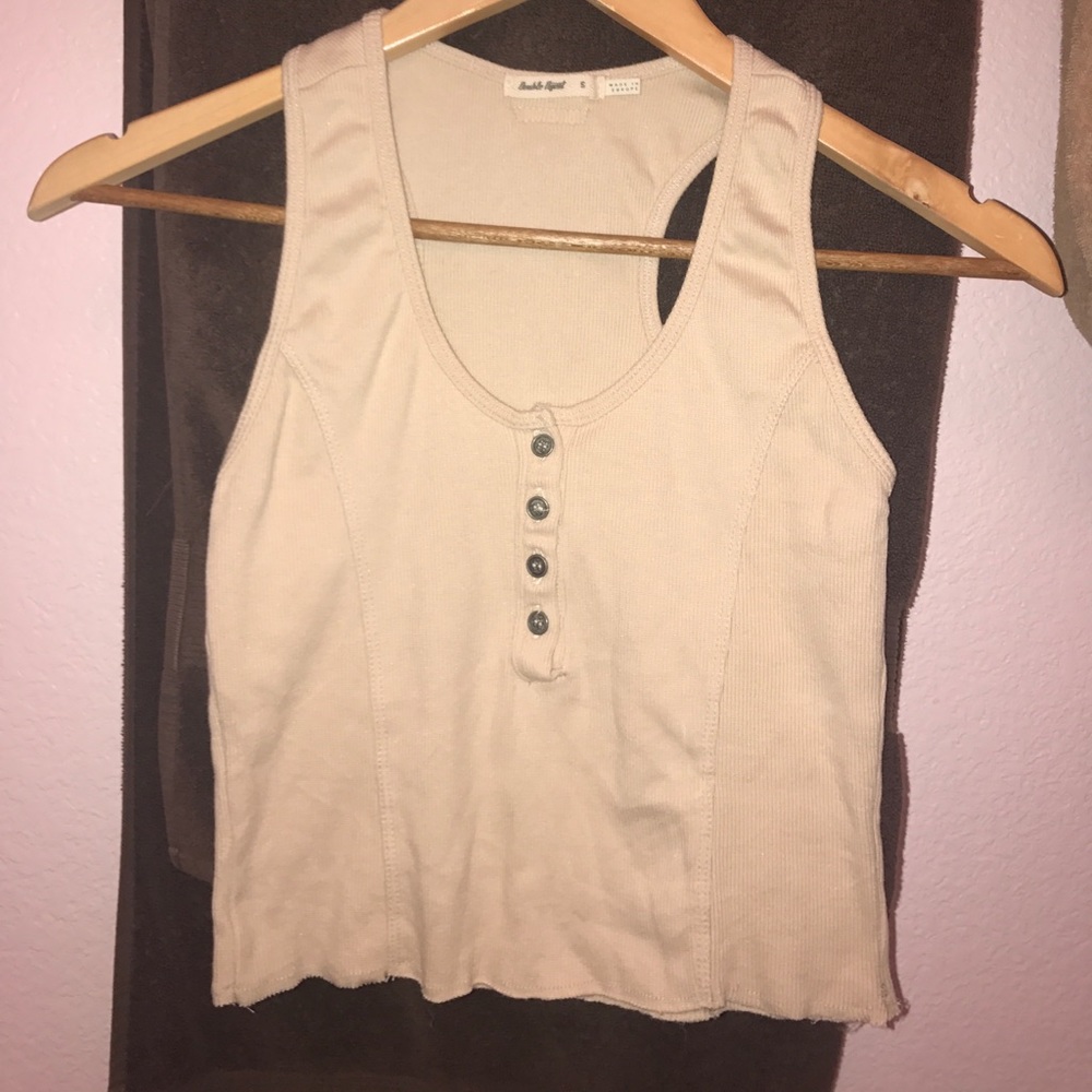 NEW Double Agent Buttons Crop Top