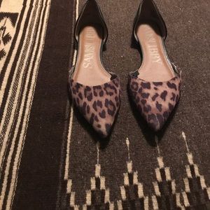 Animal print flats