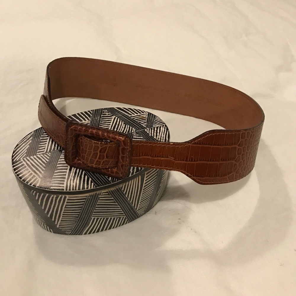 Embossed Leather belt