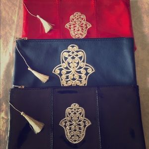 Beautiful Moroccan clutch in vibrant color.