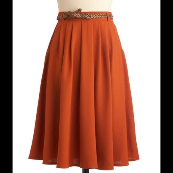 Modcloth Dresses & Skirts - Modcloth tiger lilies midi full a-line skirt