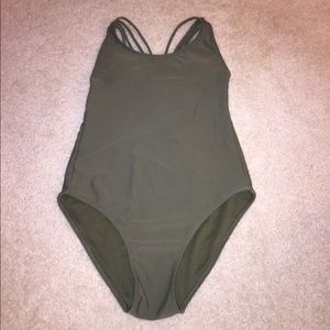 ❗️MAKE OFFERS❗️Hollister Olive Strappy One Piece