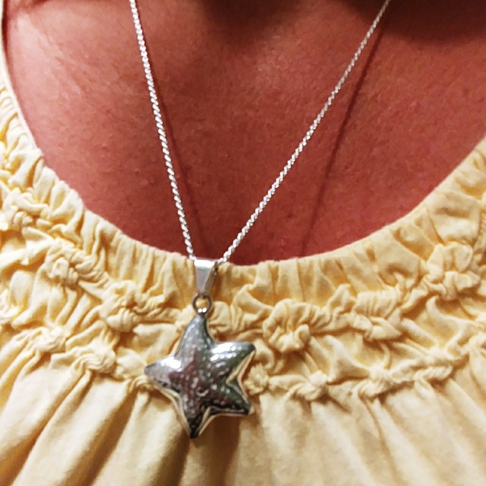 Sterling Silver Starfish and chain