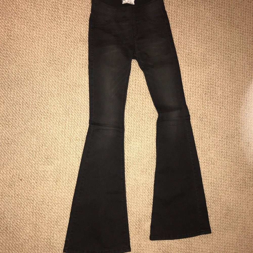 Black Free People Flair Jeans