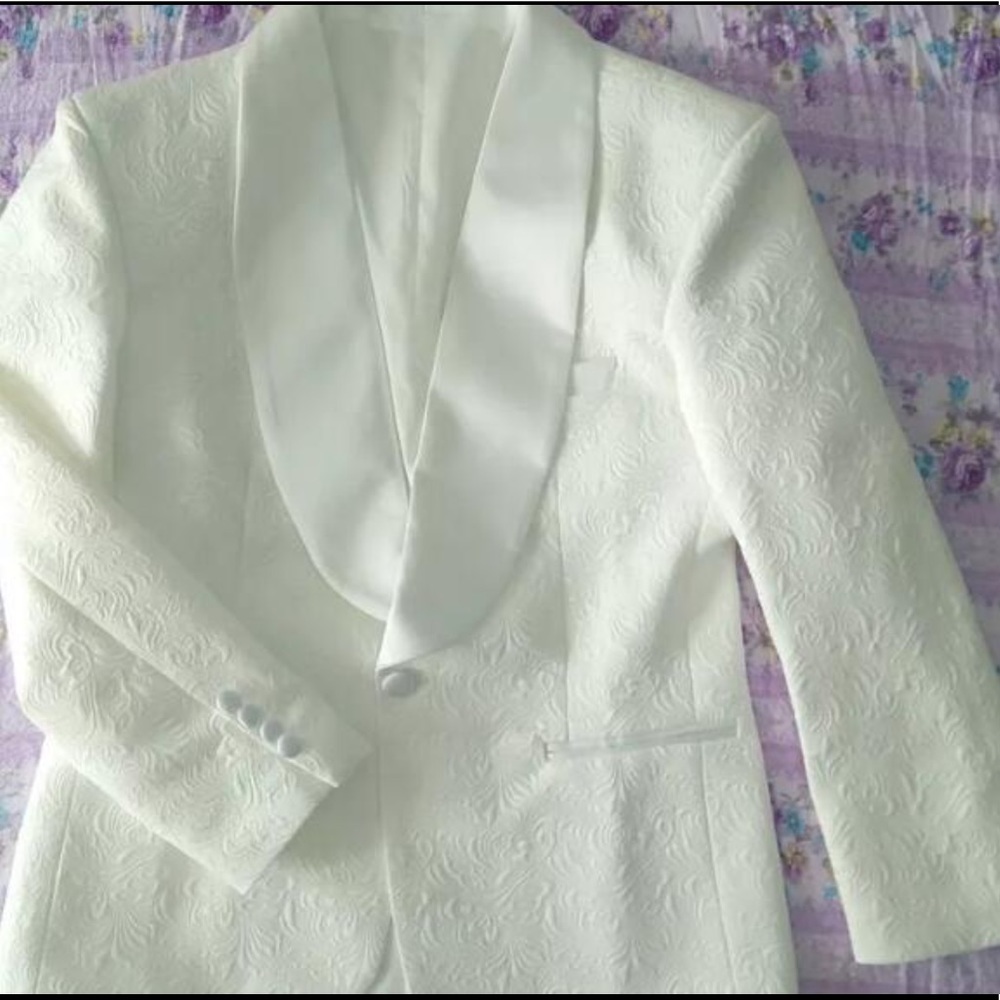 White Designer Blazer Jacket