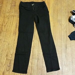 Black straight leg pants
