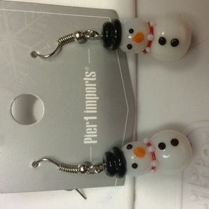 Snowman earrings
