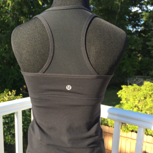 Lululemon Black Sports tank/ with built-in bra