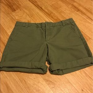 Olive Green Khakis Shorts