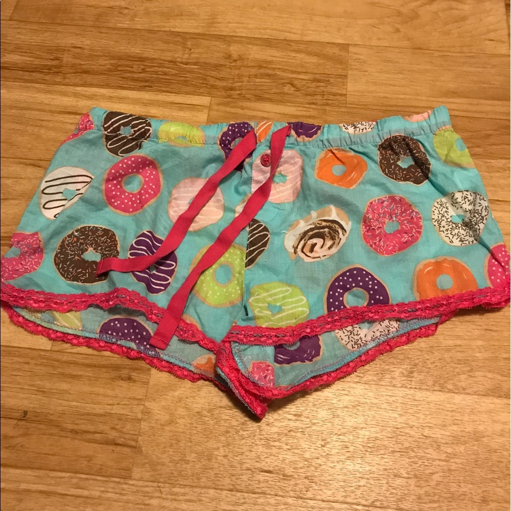 Blue Donut Pajama Shorts