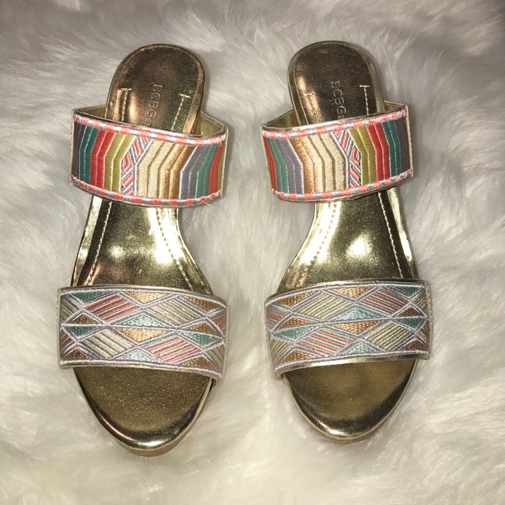 BCBG wedge heels