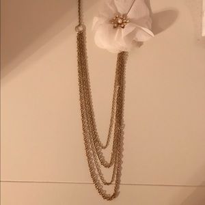 White flower necklace