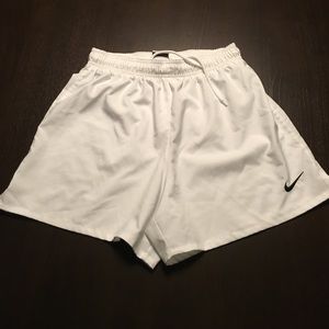 Nike White Dri-fit Running Shorts
