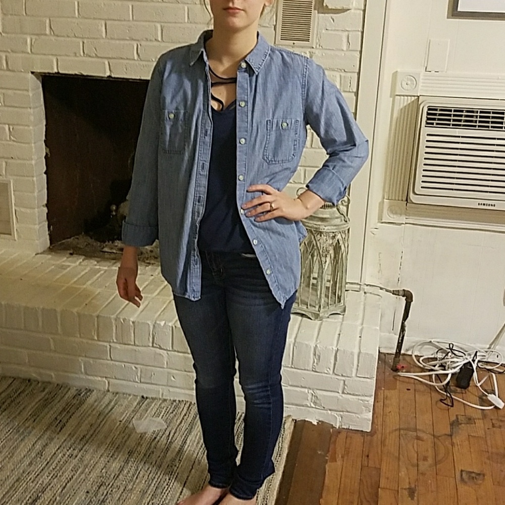 Old Navy Jean Button Up