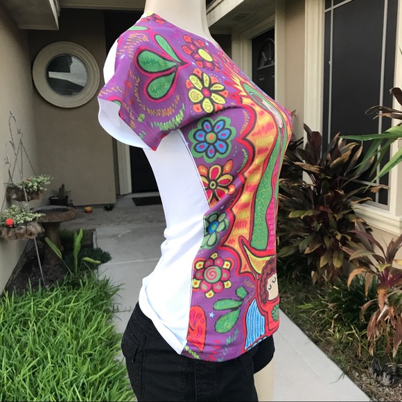 Our Lady of Guadalupe Cartoon Graphic Tee T-Shirt - Picture 6 of 7