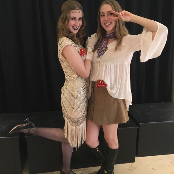 70s Suede Snap Button-Up Skater Skirt - Picture 5 of 5