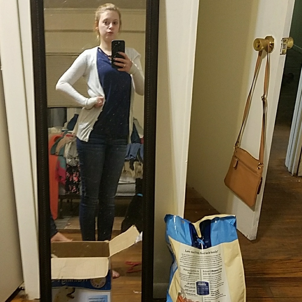 Cream cardigan