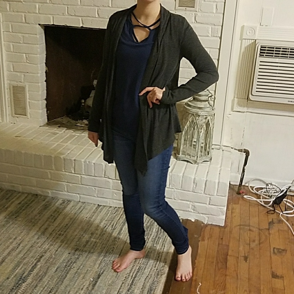 Charcoal Grey Cardigan