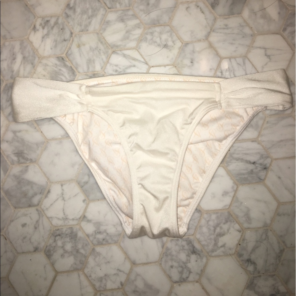 Victoria's Secret white bikini bottoms